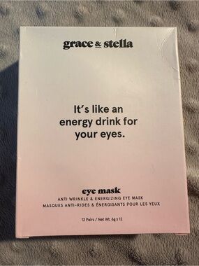 grace & stella Pink & White Anti-Wrinkle Energizing Eye Mask